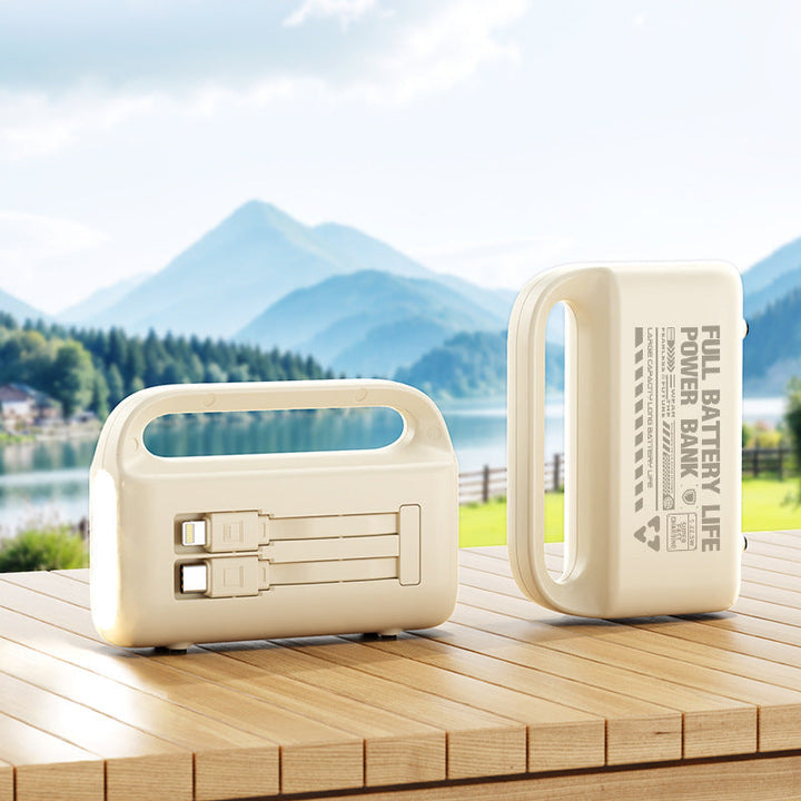 Portable power bank with integrated cable and ergonomic design Kalsten