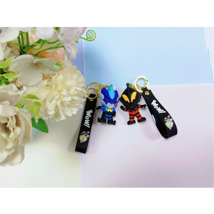 Unisex keychain made of flexible silicone with unique character design Kalsten