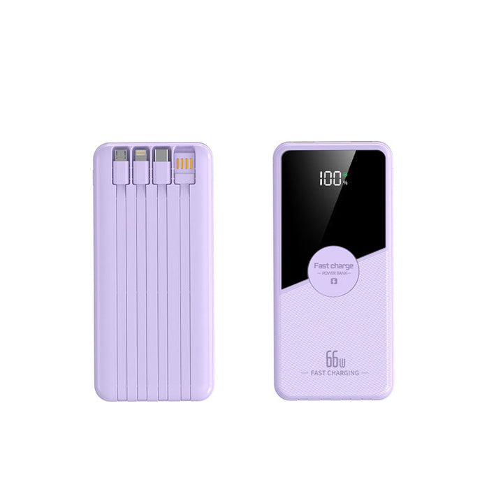 Multifunctional fast charging power bank with integrated cables Kalsten