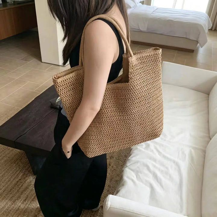 Shopping net with handwoven design Kalsten