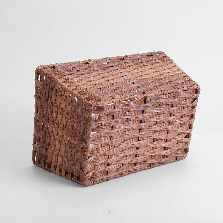 Women's Rectangular Storage Basket with Woven Structure Kalsten