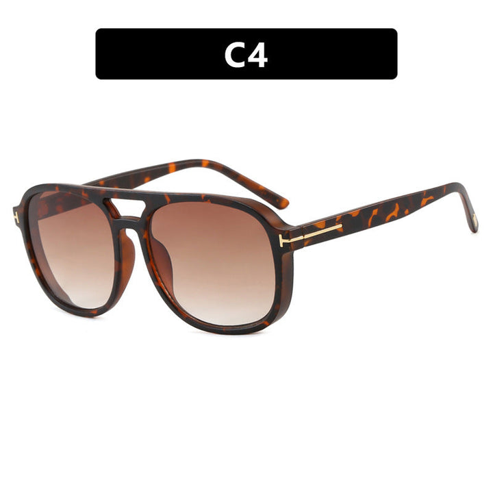 Women's square sunglasses with luxurious plastic frame and mirrored lenses Kalsten