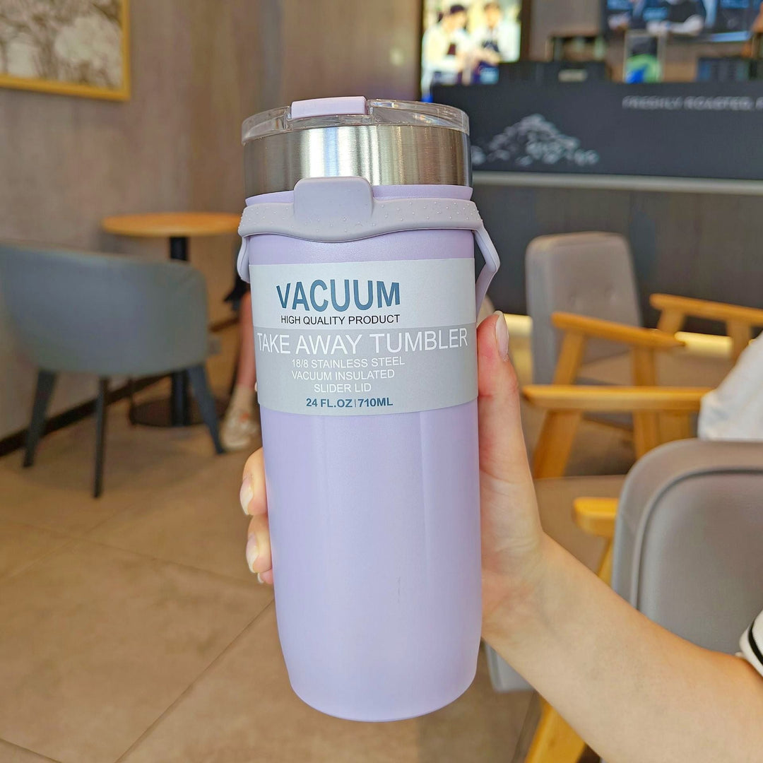 Women double-walled thermos mug with non-slip silicone base Kalsten