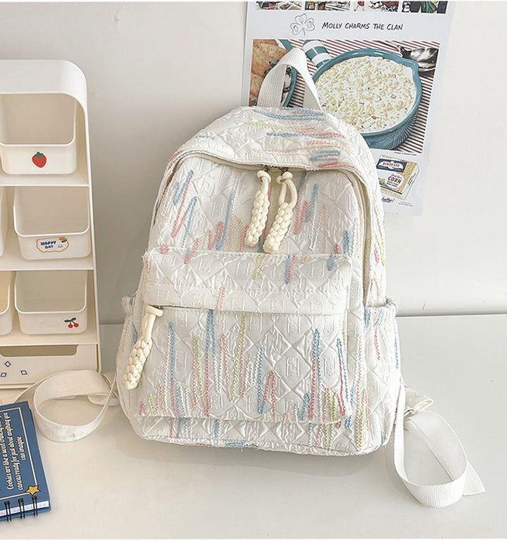 Trendy Textured Backpack Kalsten