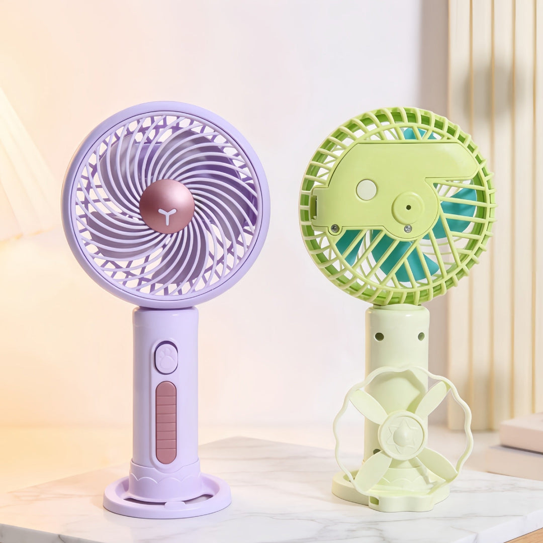 Ladies Portable Mini Handheld Fan with Flexible Tilt Adjustment Kalsten