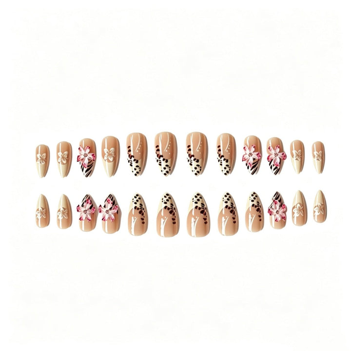 Creative Art Nails with Floral and Animal Motifs Kalsten