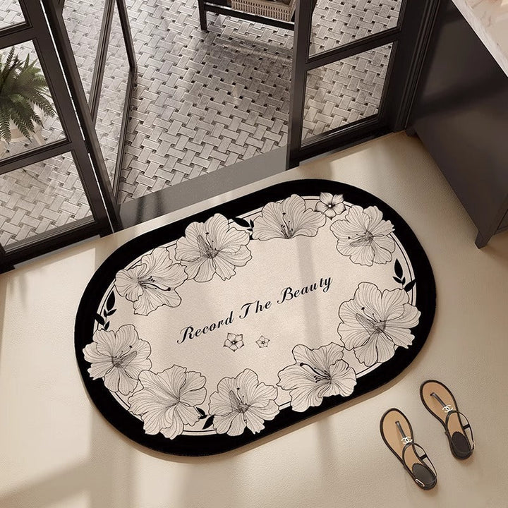 Floral Design Decorative Area Mat Kalsten