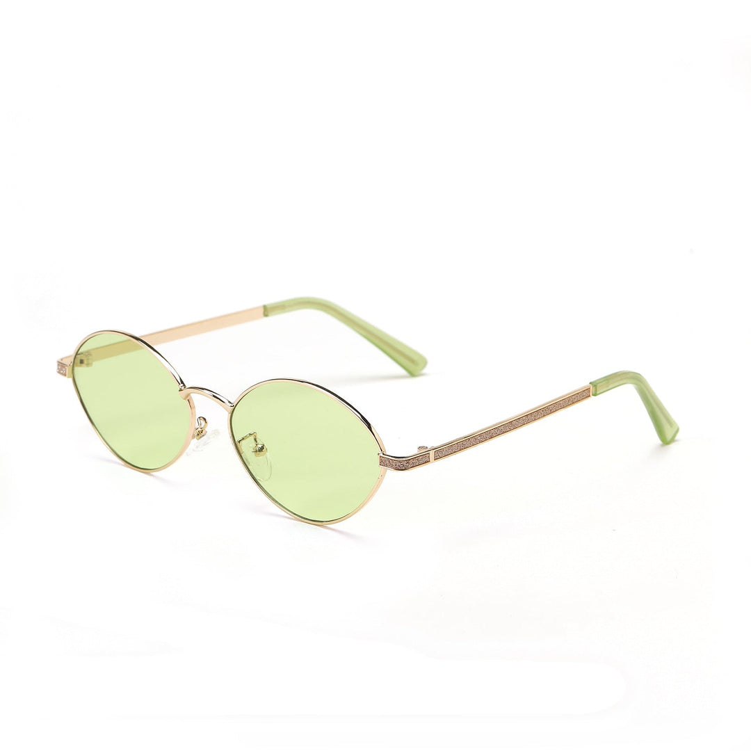 Women's fashionable round sunglasses with luxurious accents Kalsten