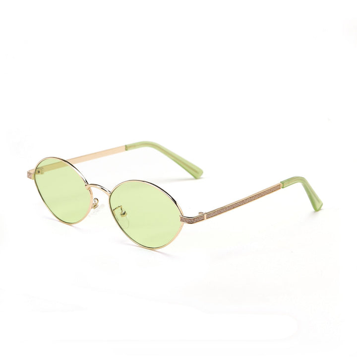 Women's fashionable round sunglasses with luxurious accents Kalsten
