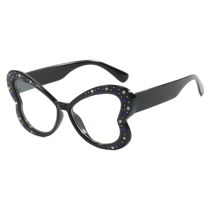 Women's playful heart-shaped sunglasses with glitter accents Kalsten