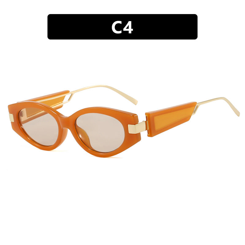 Ladies elegant Cat-Eye sunglasses with gold accents Kalsten