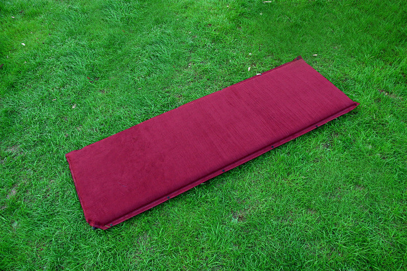 full-length camping sleeping pad with heavy-duty canvas cover and reinforced snap grommets Kalsten