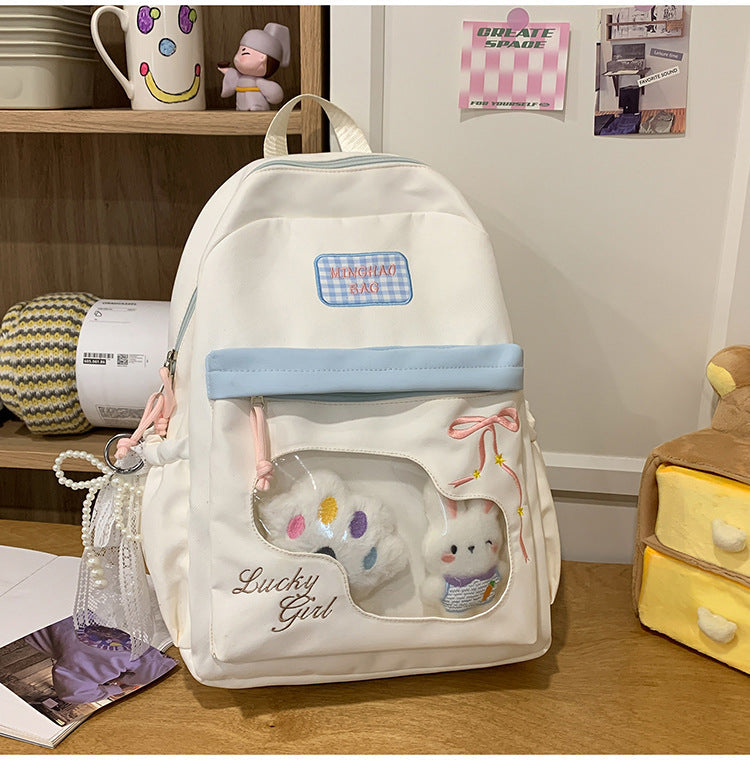 Cute Character Graphic School Backpack