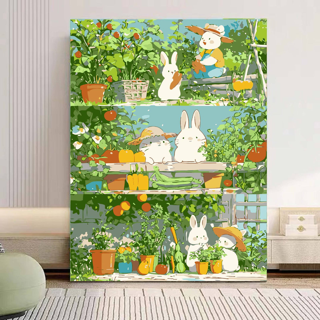 Playful Panda Illustration Canvas Art Kalsten