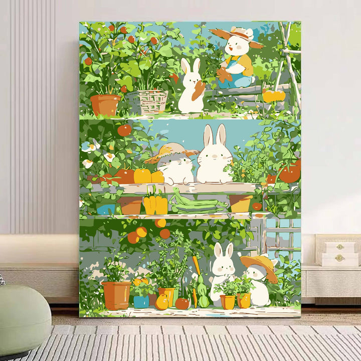 Playful Panda Illustration Canvas Art Kalsten