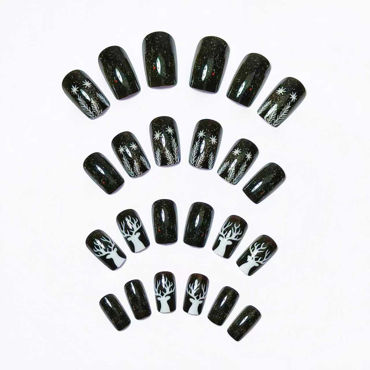 Festive Winter-Themed Nail Art Acalora