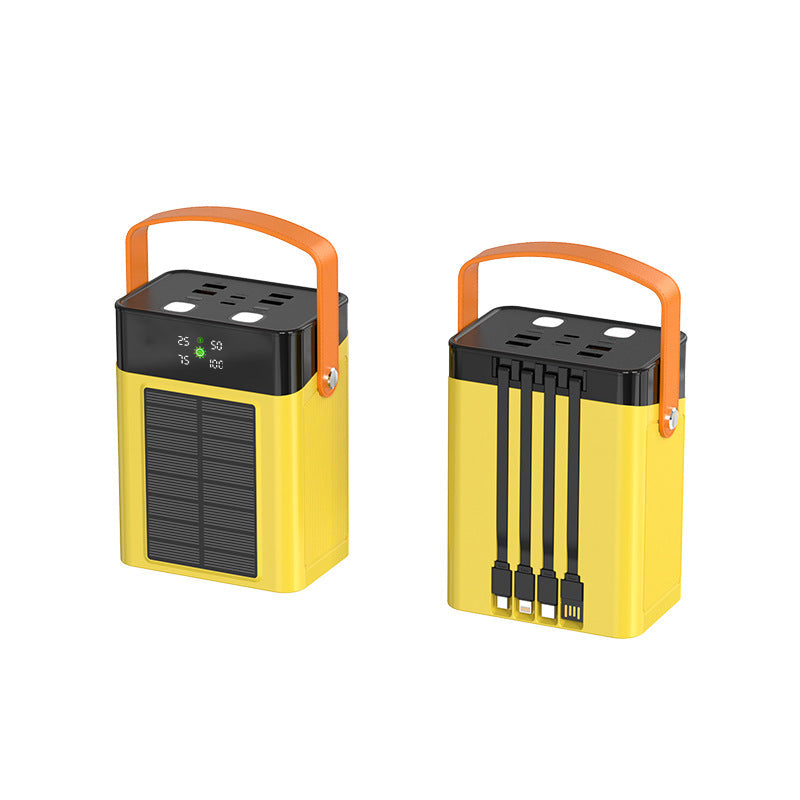 Portable solar power bank with multifunctional charging port and intuitive LED display Kalsten