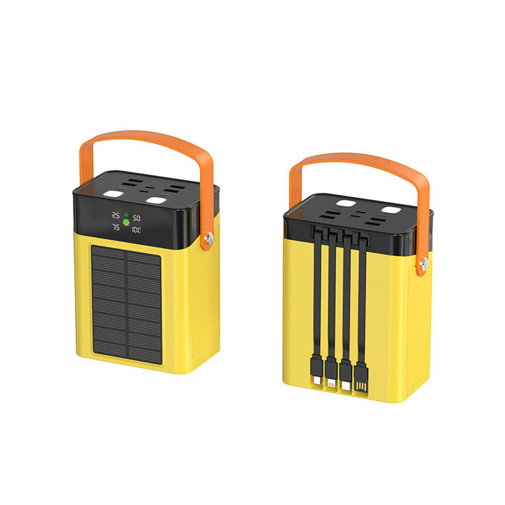 Portable solar power bank with multifunctional charging port and intuitive LED display Kalsten