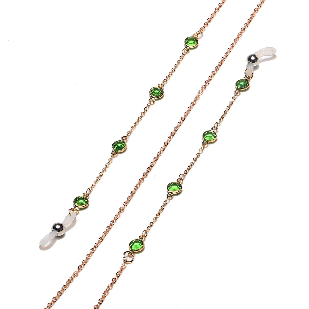 Elegant Gemstone Eyewear Chain Kalsten