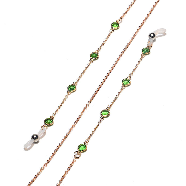 Elegant Gemstone Eyewear Chain Kalsten