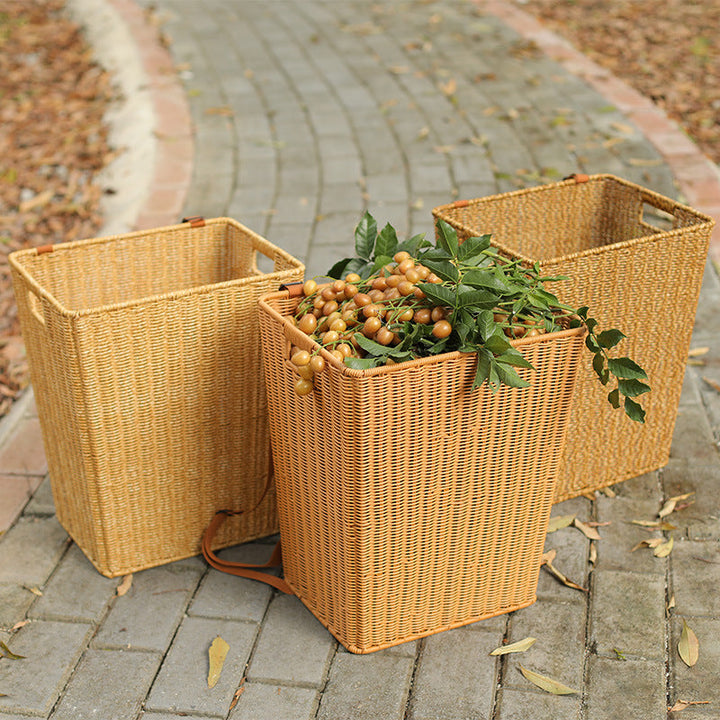 Handcrafted Woven Laundry Hamper Kalsten