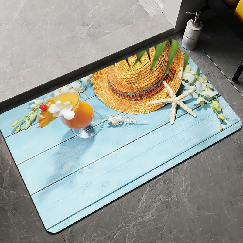 Elegant Floral Design Bath Mat Kalsten