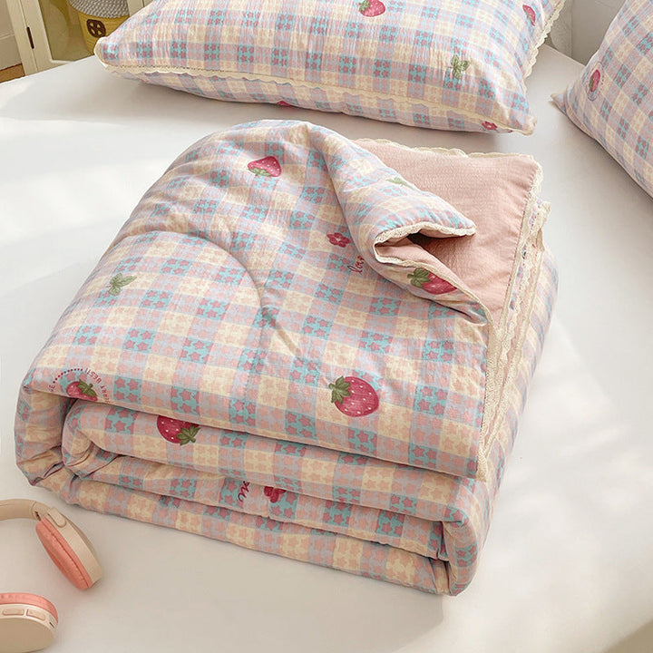 Ladies comfort duvet with delicate floral pattern and high-quality filling Kalsten