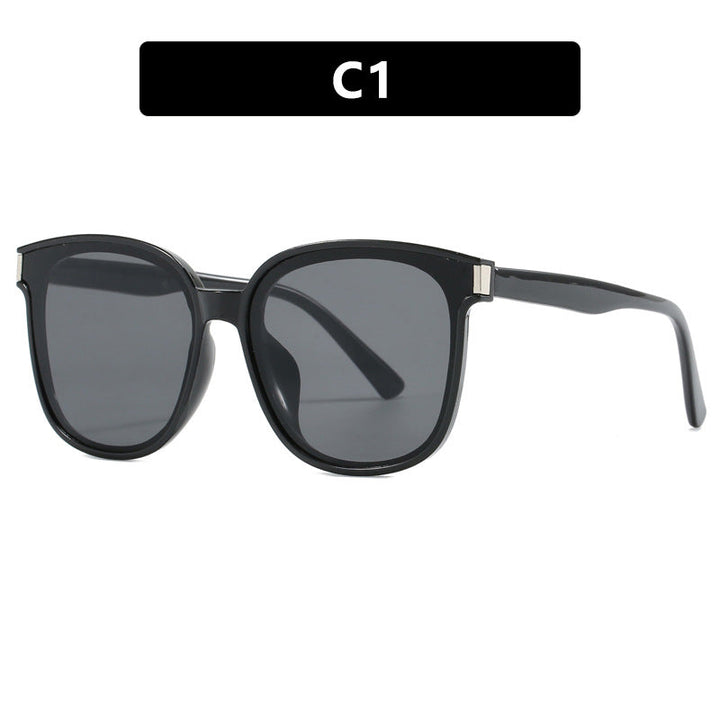 Women's stylish sunglasses with high-quality, transparent plastic frame Kalsten