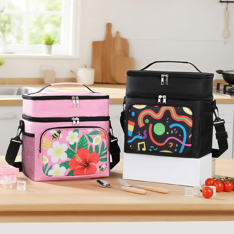 Insulated picnic cooler bag with stylish floral design Kalsten