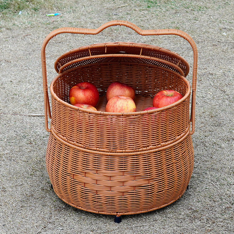 Ladies decorative laundry basket with lid and handle Kalsten
