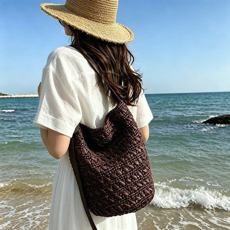 Handcrafted Shoulder Bag Made of High-Quality Natural Material Kalsten