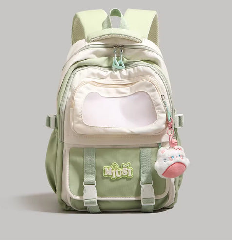 Multi-Functional Clear Pocket School Backpack Kalsten