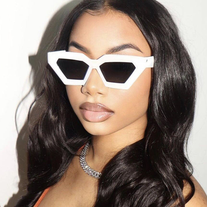 Ladies eye-catching sunglasses in unique hexagon design Kalsten