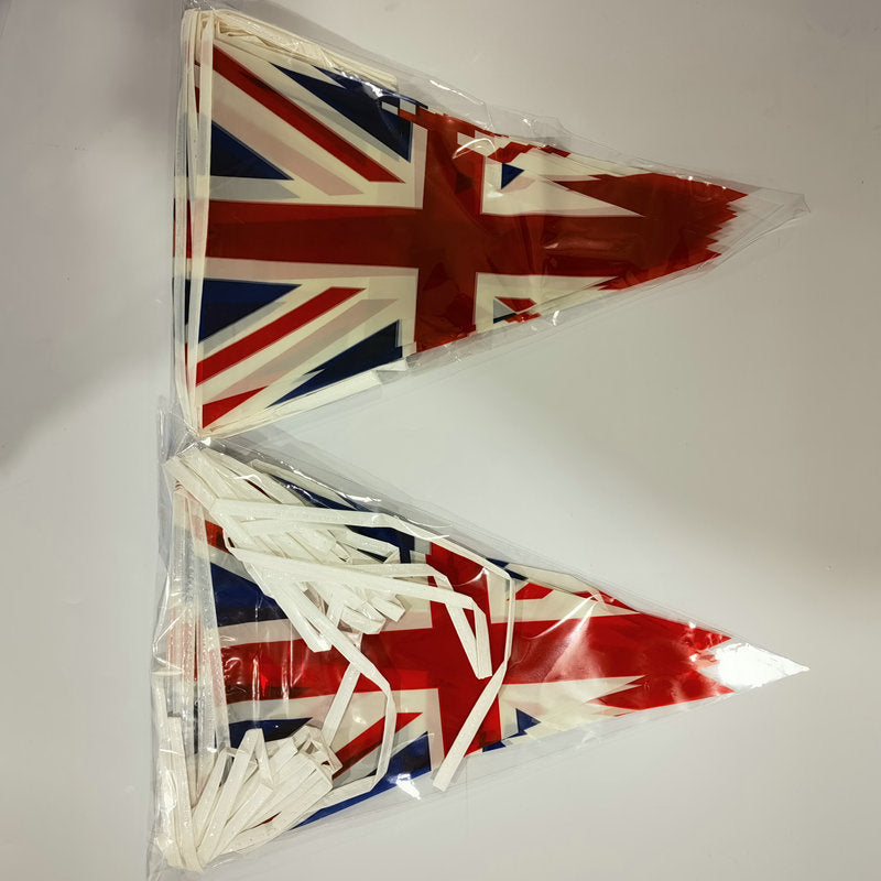 Independence Day outdoor patriotic triangle pennant bunting garland with reinforced tie tape Kalsten