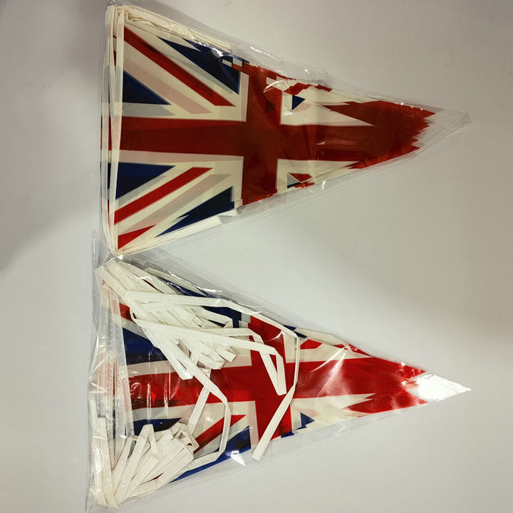 Independence Day outdoor patriotic triangle pennant bunting garland with reinforced tie tape Kalsten