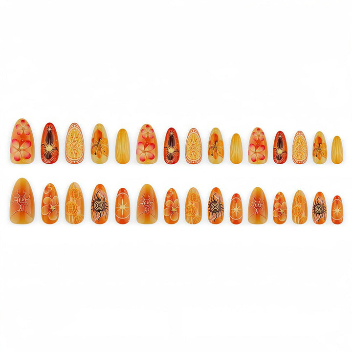 Artificial Nails in Exquisite Floral and Geometric Design Kalsten