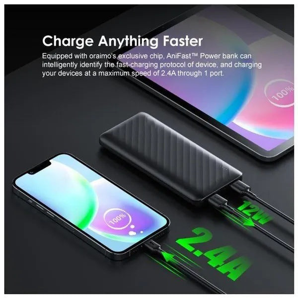 High-capacity portable power bank with dual USB-A and USB-C fast charging Kalsten