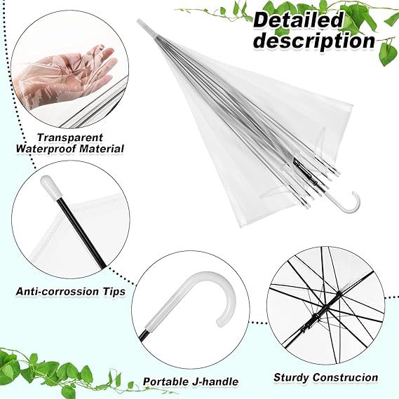 Ladies Transparent Umbrella with Elegant Design Kalsten