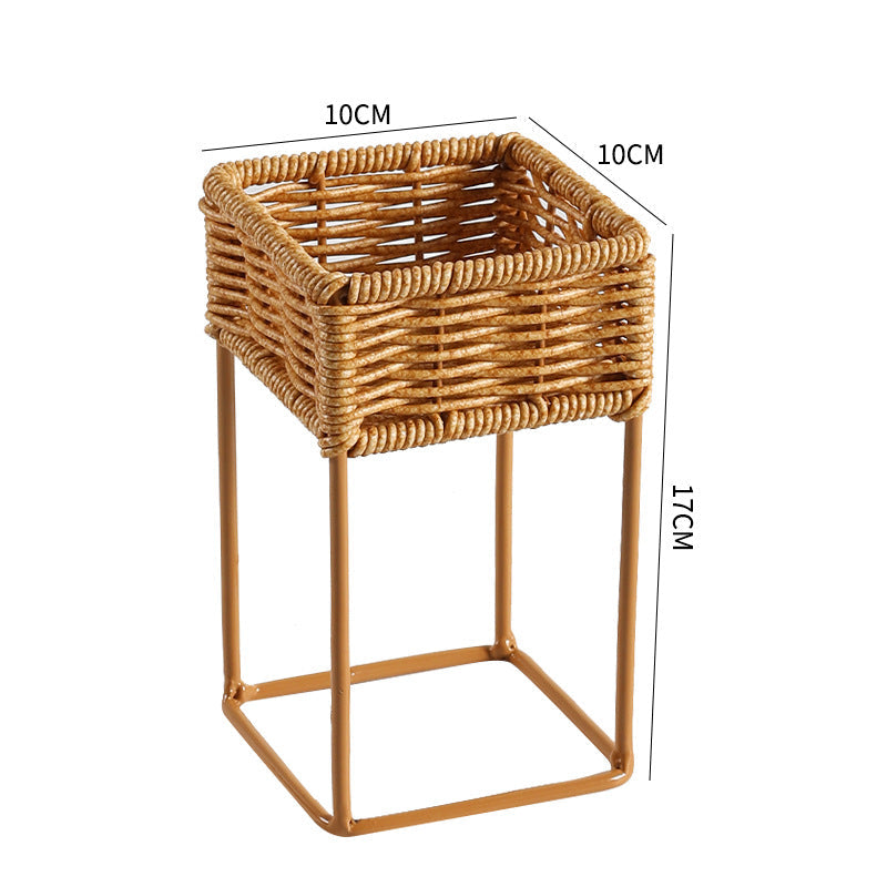 Stylish Woven Plant Holder with Stand Kalsten