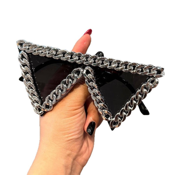 Women's trendy sunglasses with striking chain frame Kalsten