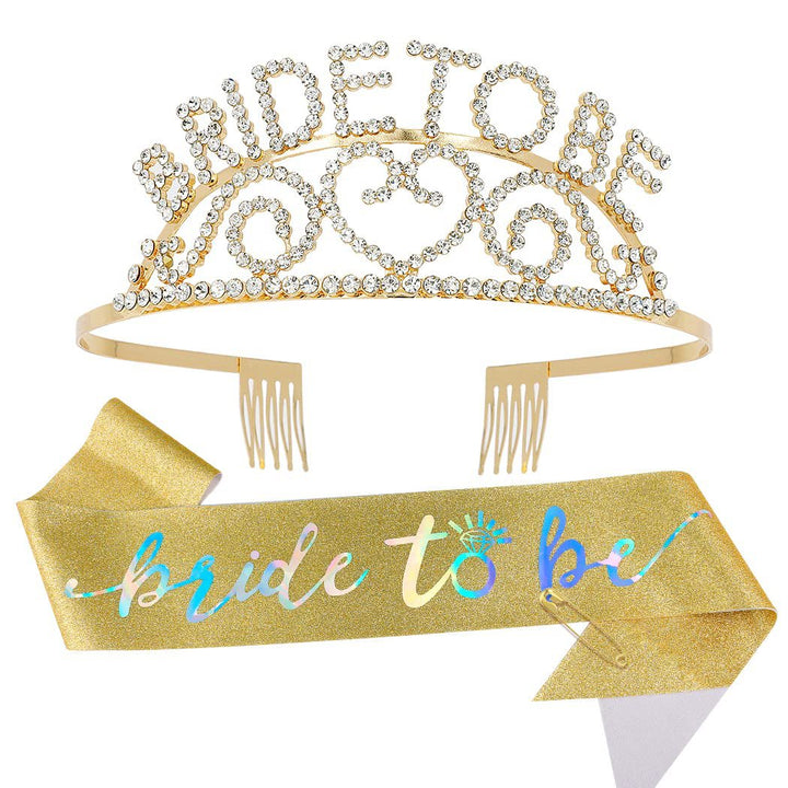 Women's Glittering Tiara with Heart Motifs Kalsten