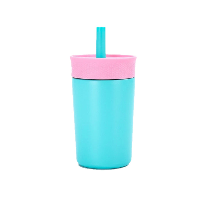 Women insulated coffee cup with integrated straw Kalsten