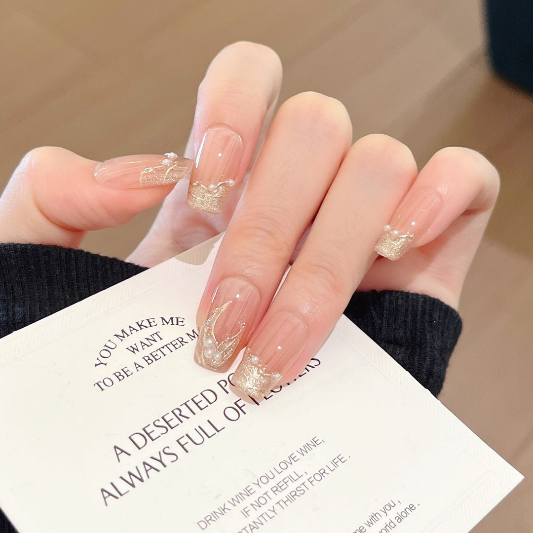 Elegant Crystal-Inspired Press-On Nail Extensions Kalsten