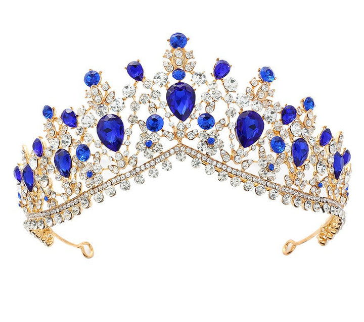 Women's Glamorous Tiara with Rhinestone and Crystal Embellishments Kalsten