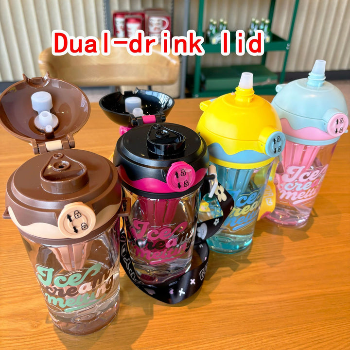 Ladies creative drinking bottle in ice cream design Kalsten