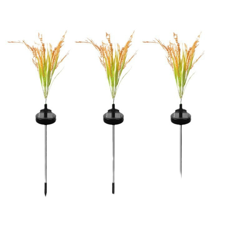Solar LED Ornamental Ricegrass Garden Stake Lights With Micro-LED String And Ground Spike Kalsten