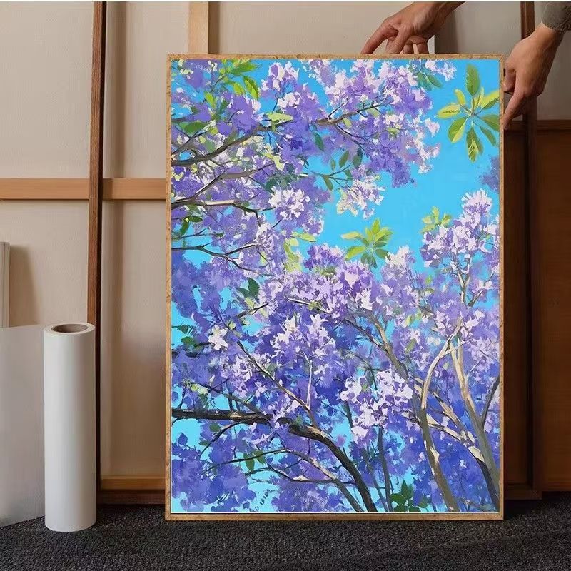 Lush Lavender Floral Canvas Art Print Kalsten