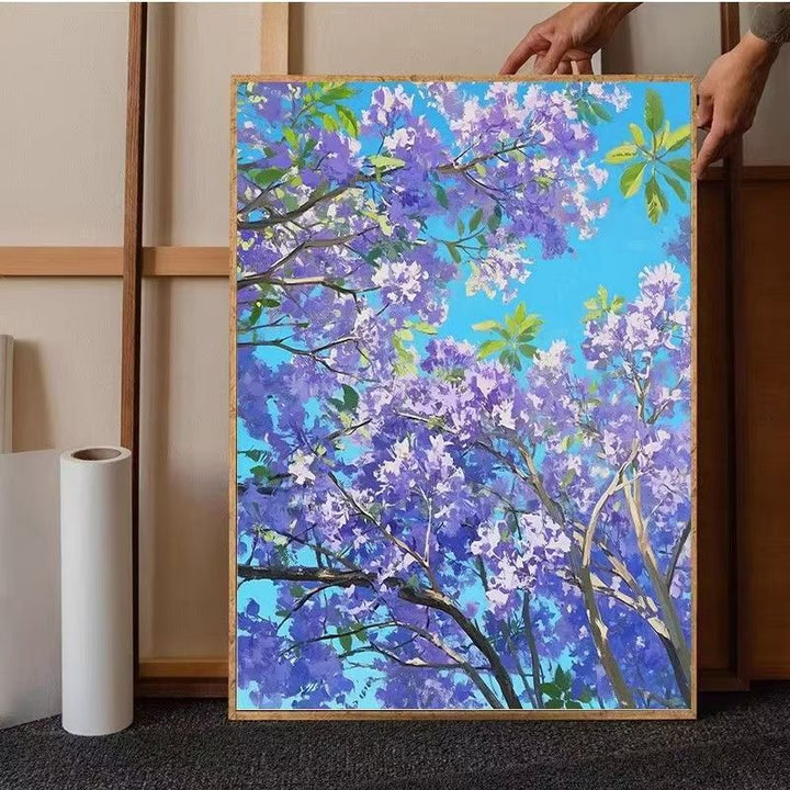 Lush Lavender Floral Canvas Art Print Kalsten