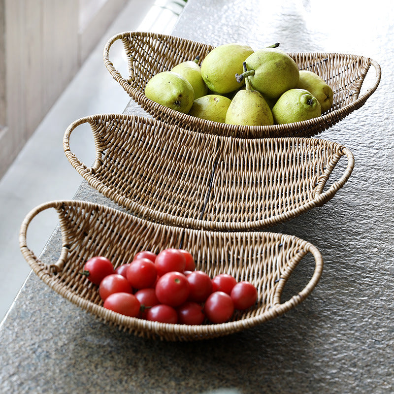 Decorative Handwoven Serving Tray Kalsten