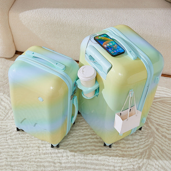 Unisex Compact Smart Hardshell Travel Suitcase Kalsten